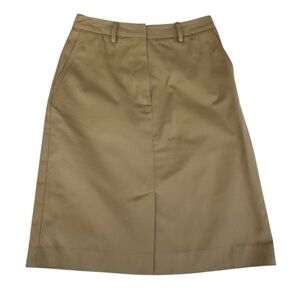 VTG Eddie Bauer Tan A-Line Knee-Length Skirt Women's Size 2 Petite